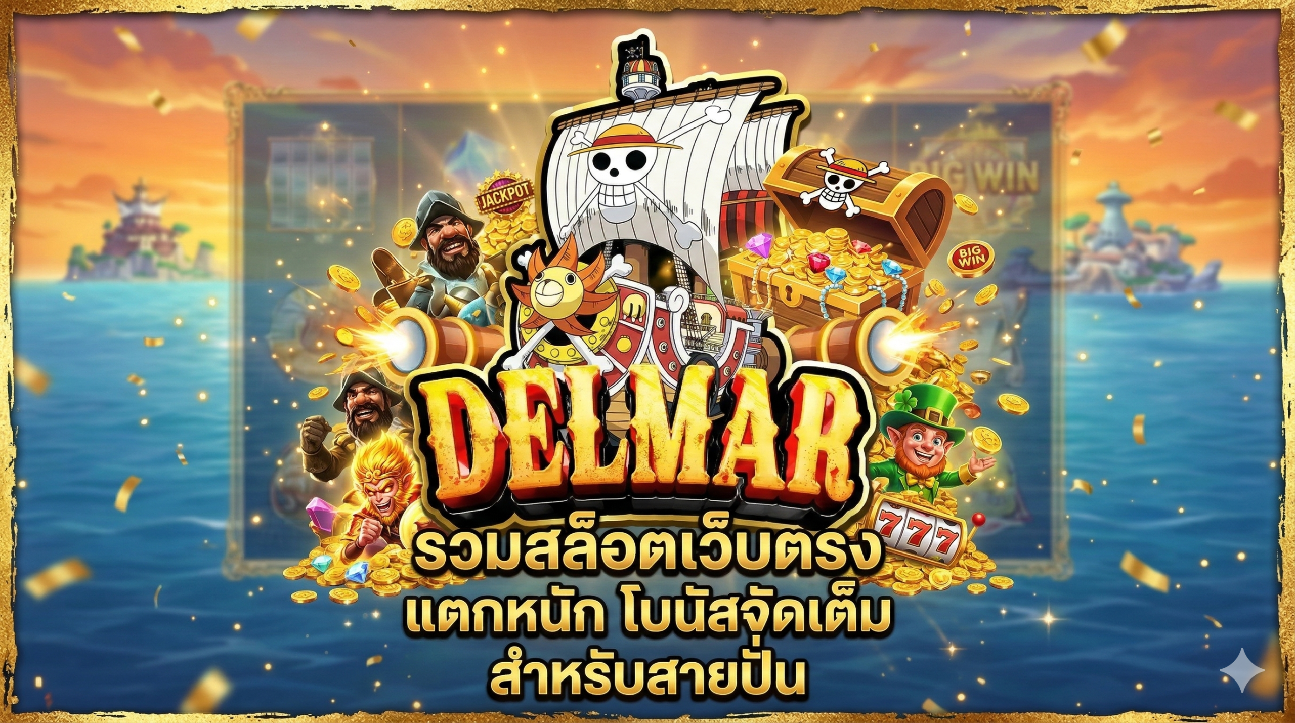 DELMAR-รวมสล็อตเว็บตรง แตกหนัก โบนัสจัดเต็ม สำหรับสายปั่น
